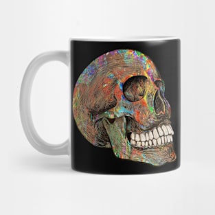 Colorful Human Skull Mug